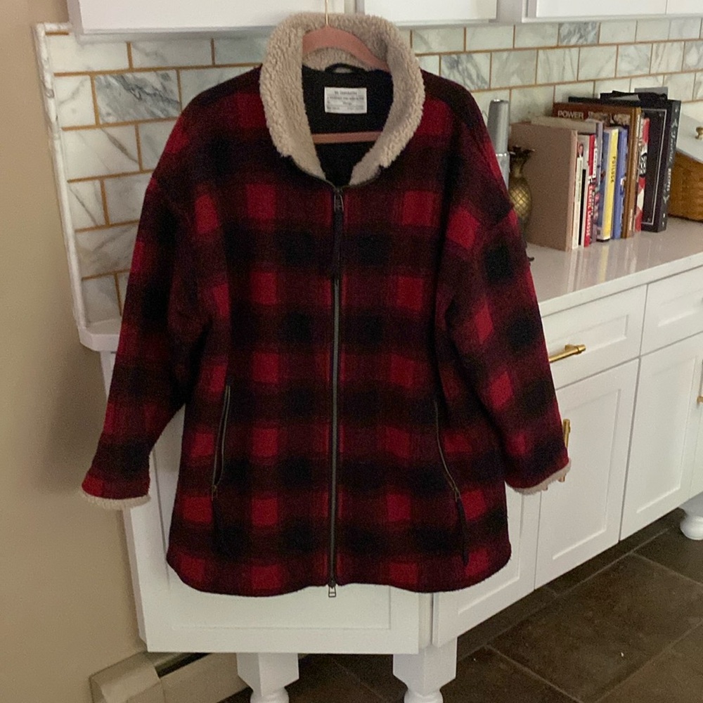REI WOOL BUFFALO PLAID JACKET 2X